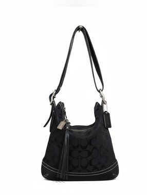 Coach Y2K 2000 Soho Monogram Jacquard & Leather Shoulder Bag Like New No. 9362